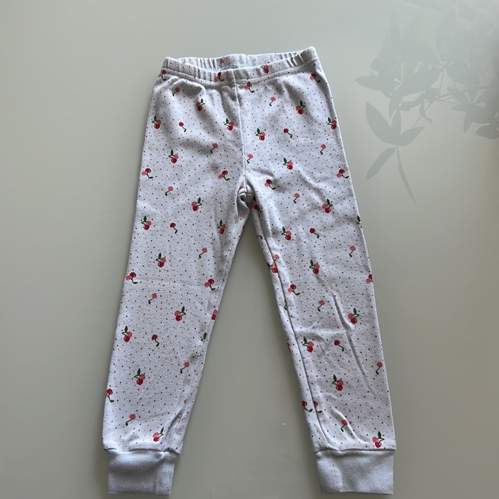 Janie and Jack Cherry Print Pajamas Sz 4 - Picture 7 of 10